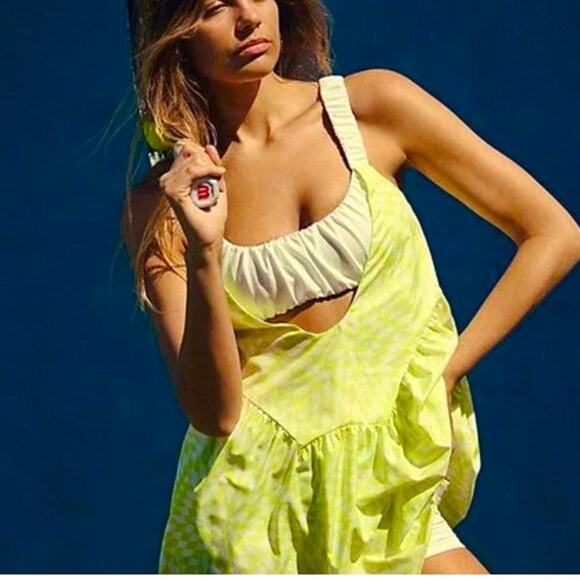 🆕FP Movement by Free People One Two Punch Printed 1 PC DRESS ONLY SZ M NWOT - Picture 1 of 7